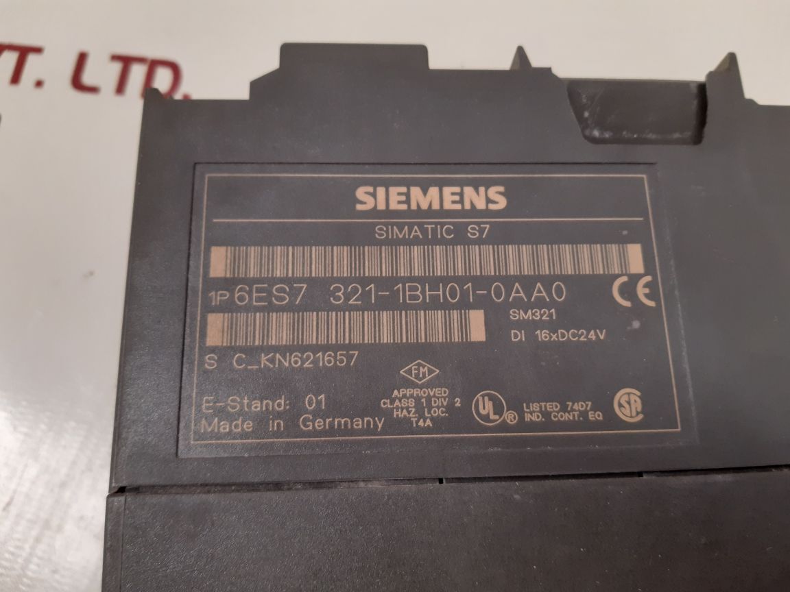 Siemens simatic s7 6es7 321-1bh01-0aa0 digital input module