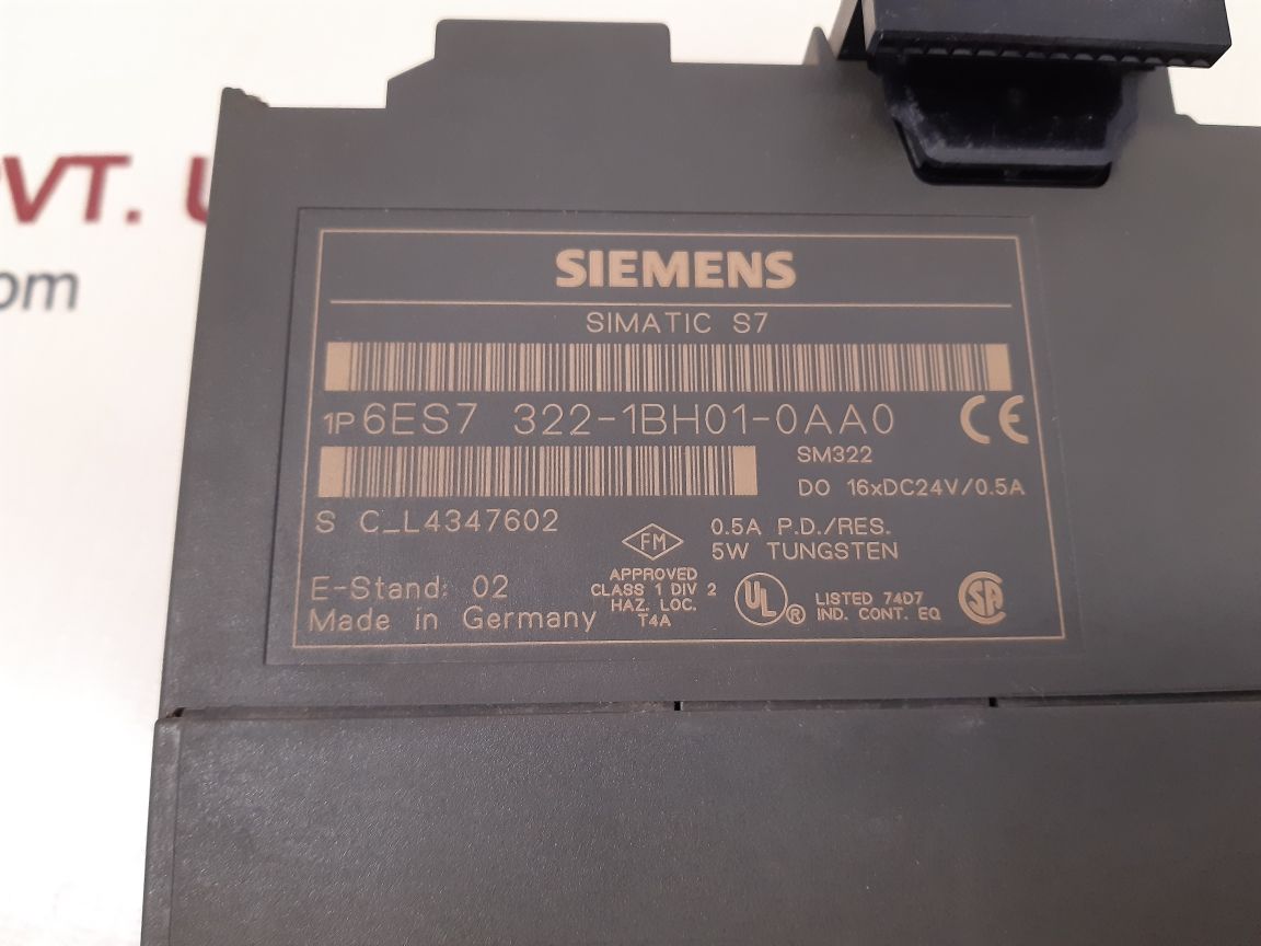 Siemens 6es7 322-1bh01-0aa0 output module