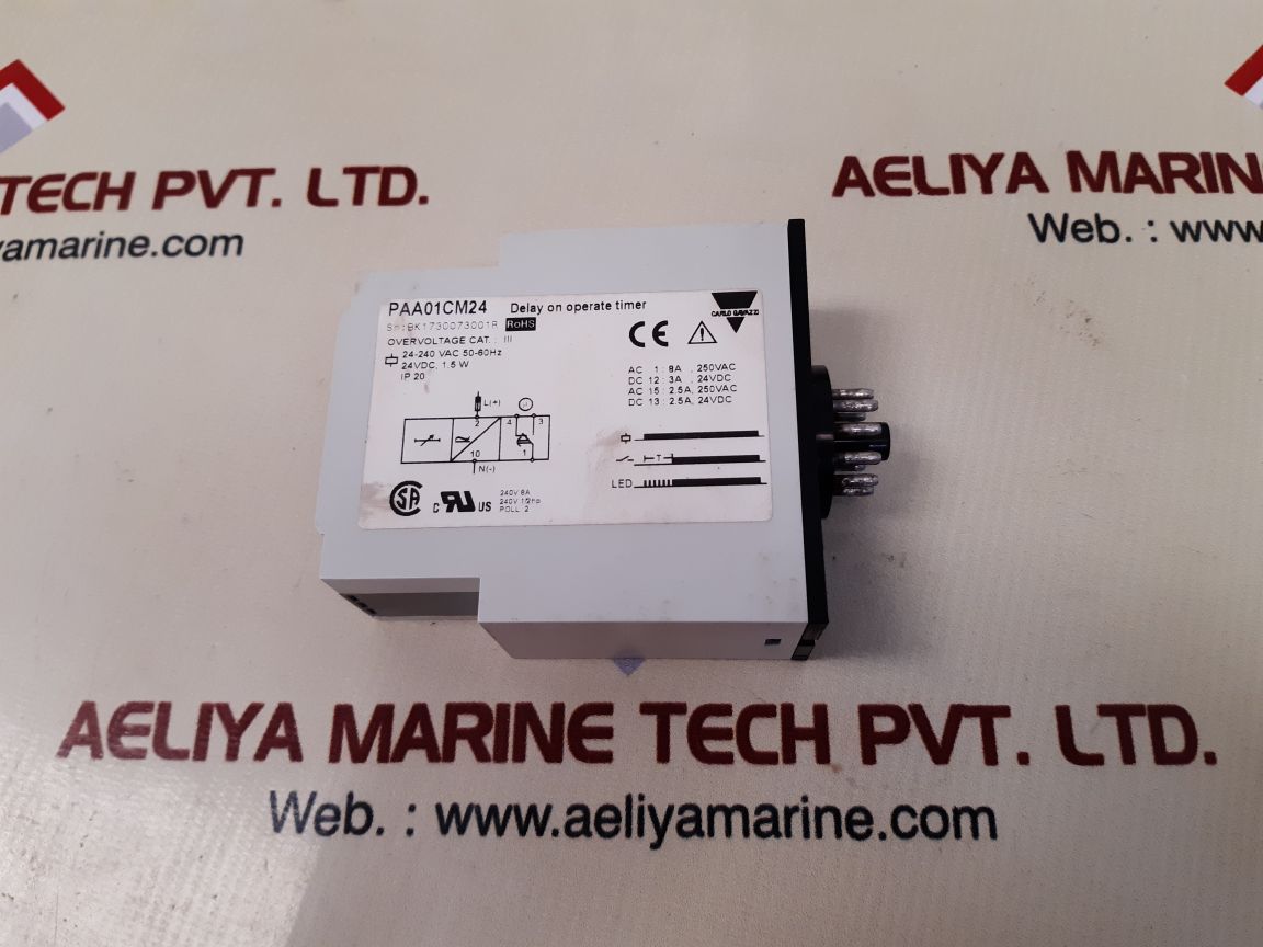 Carlo gavazzi paa01cm24 delay on operate timer
