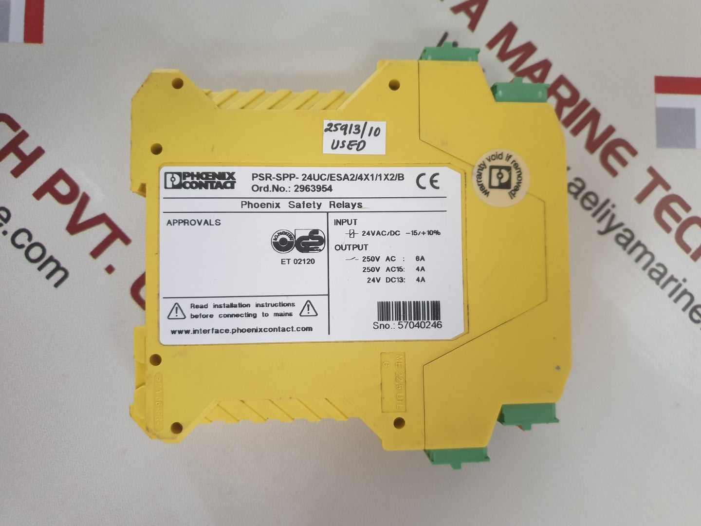 Phoenix contact psr-spp-24uc/esa2/4x1/1x2/b safety relays