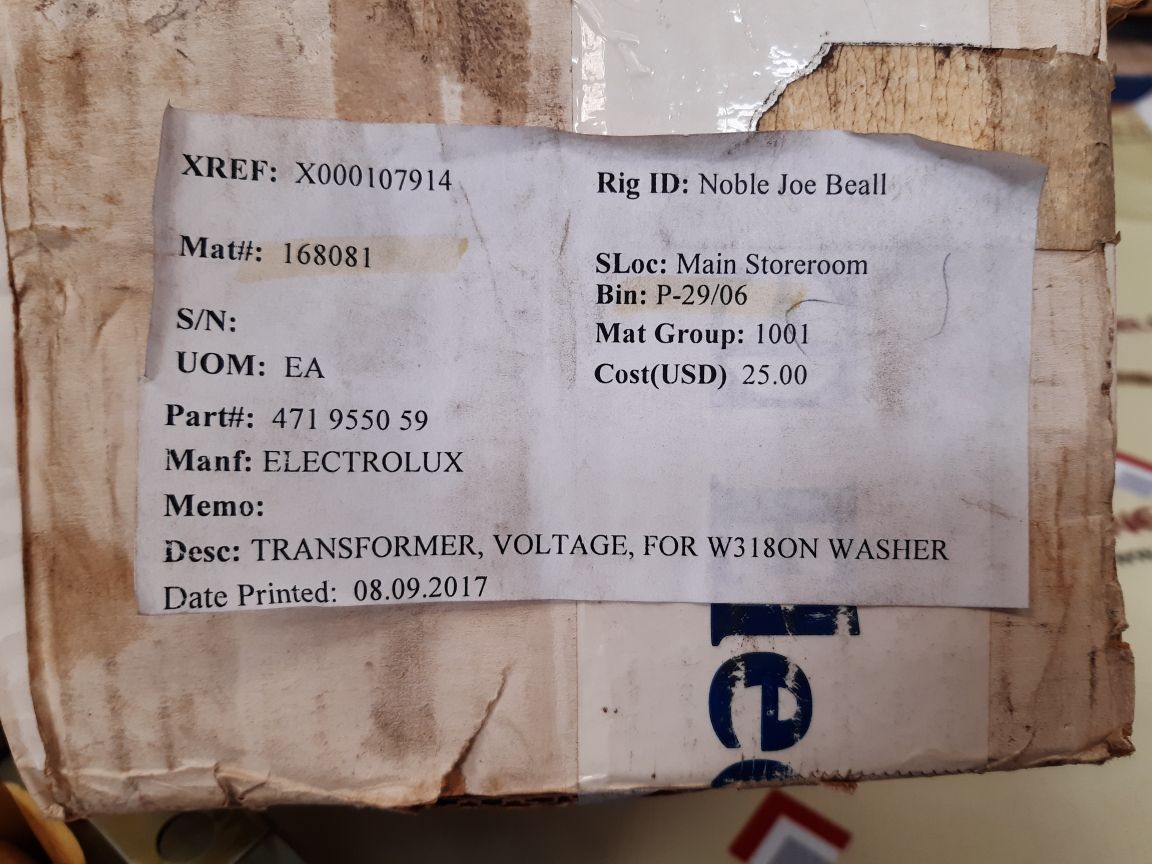 Transformer eno21063/471 9550-59