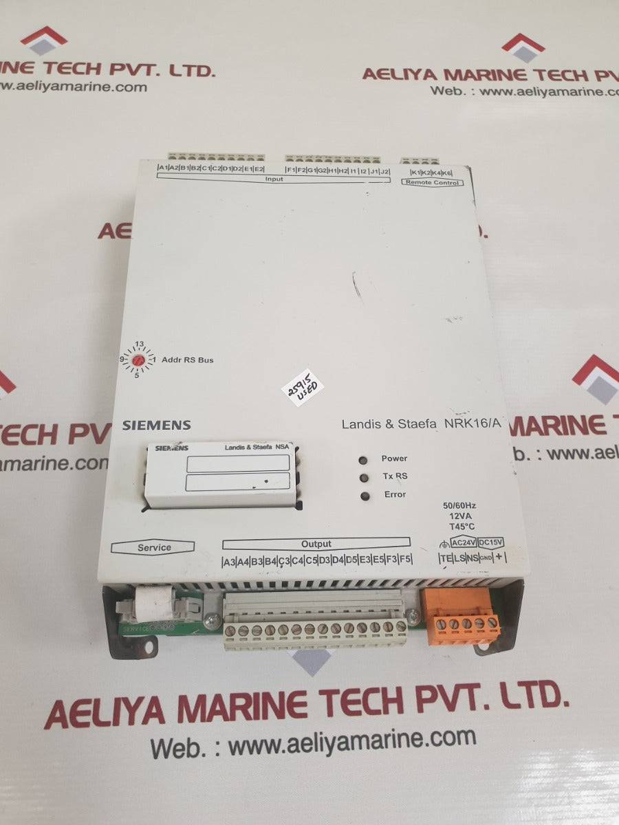 Siemens landis & staefa nrk16/a controller 50/60 hz