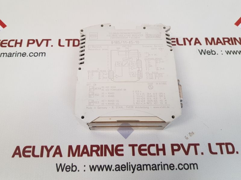 Stahl 9185/11-45-10 fieldbus isolating repeater rev. d