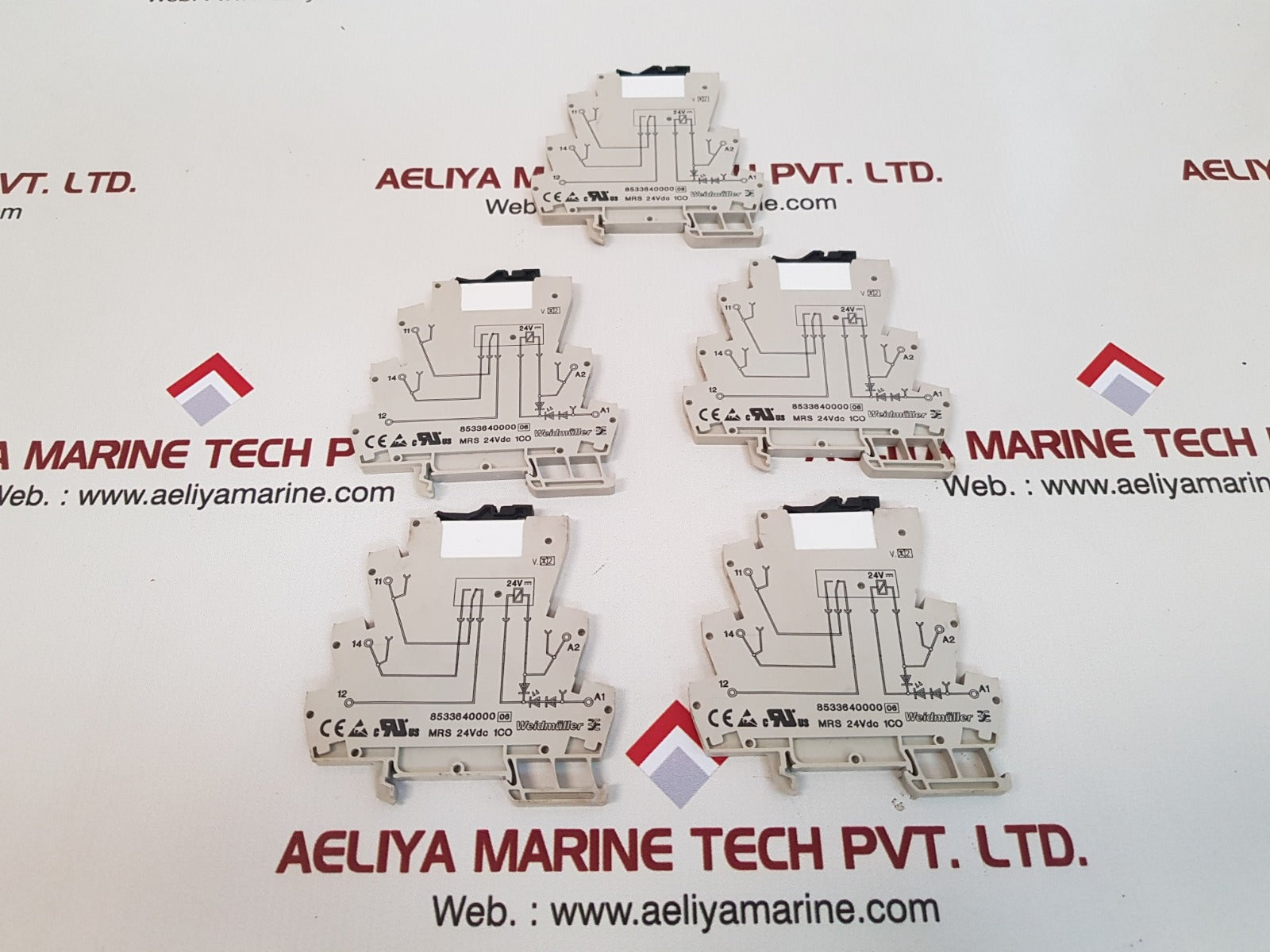 Set of 11x Weidmuller 8533640000 relay