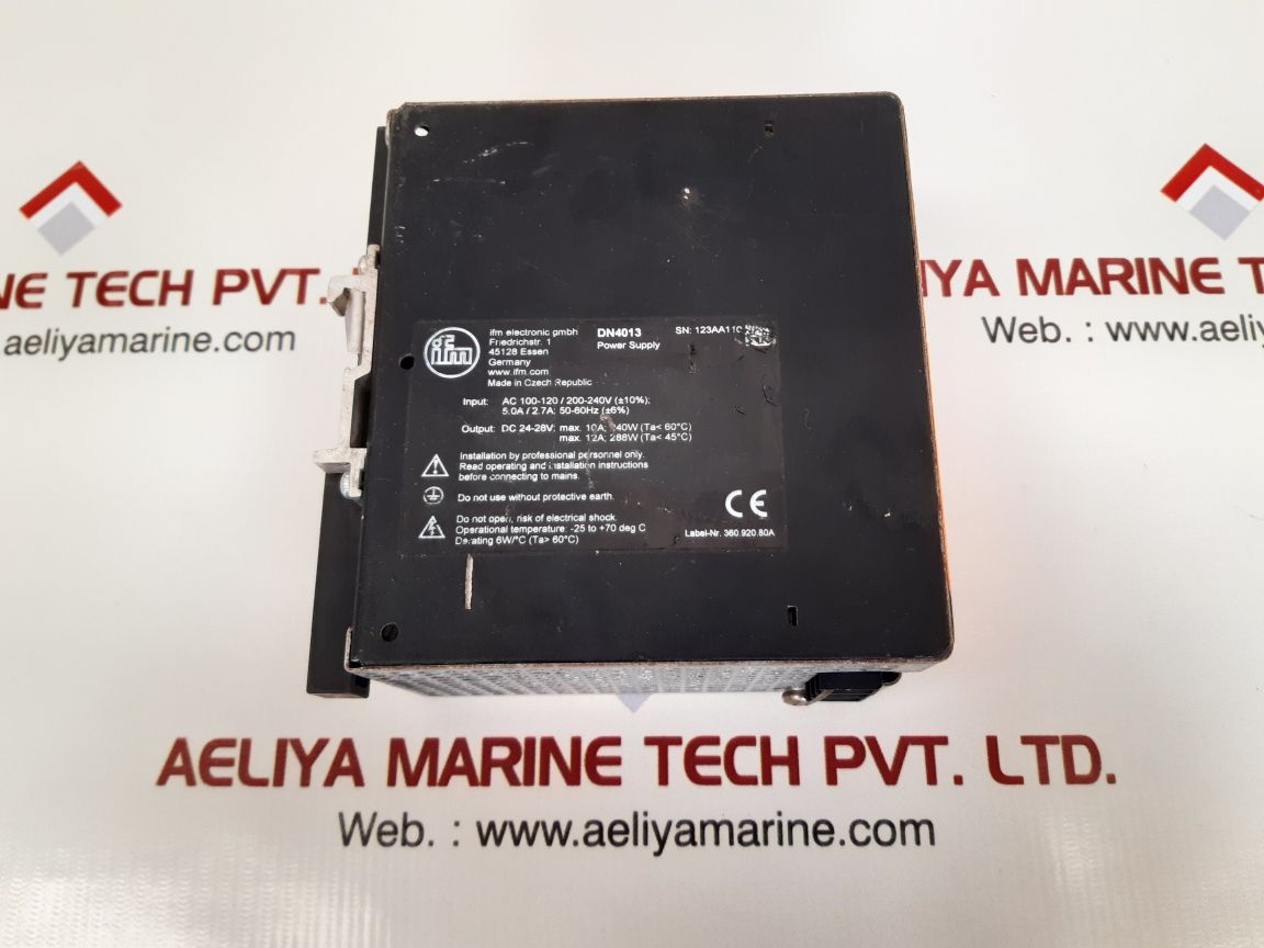Ifm electronic dn4013 power supply
