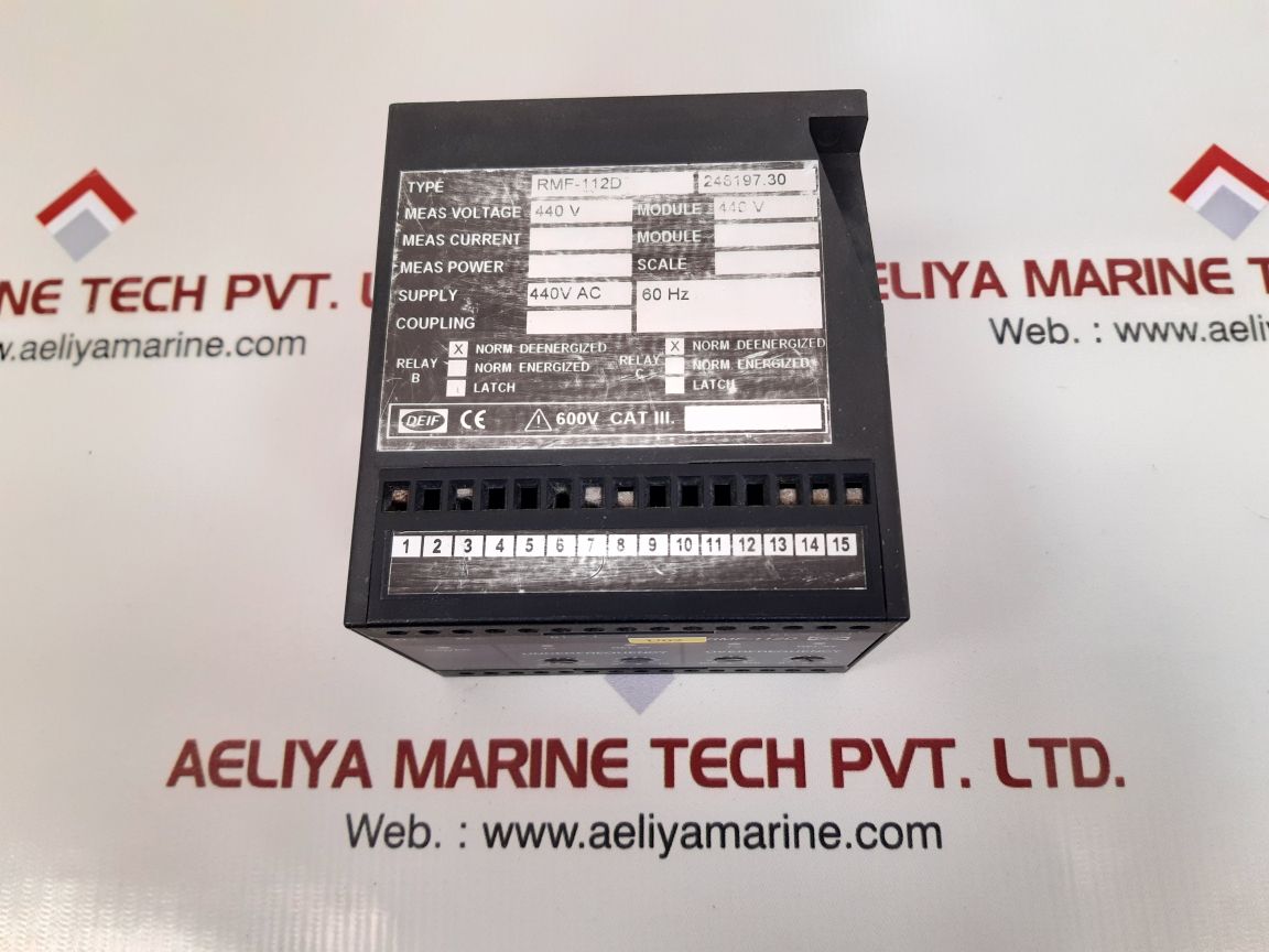 Deif rmf-112d frequency relay 248197.30