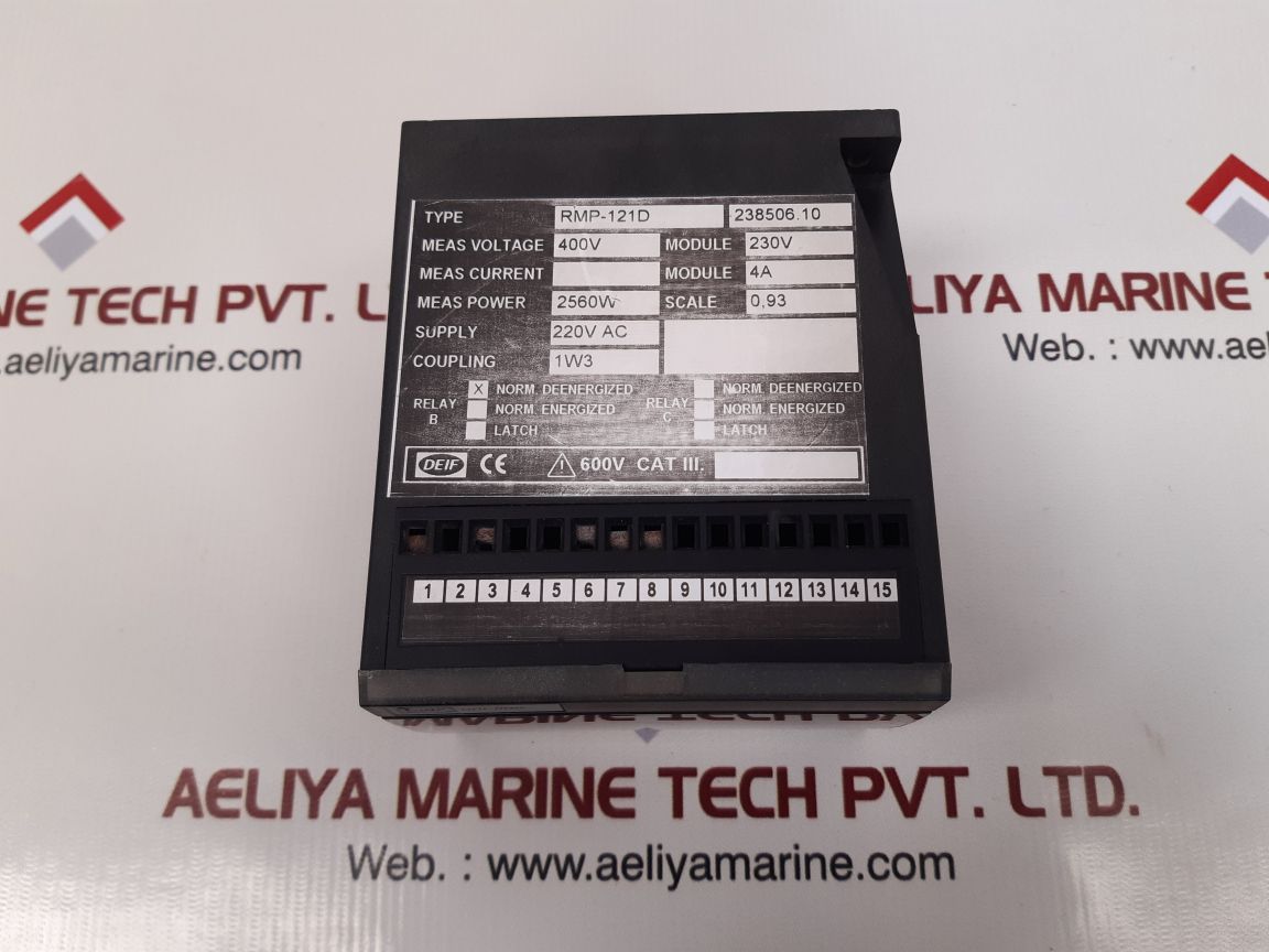 Deif rmp-121d reverse power relay 238506.10