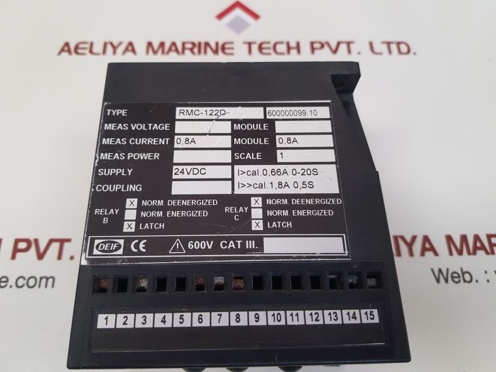 Deif rmc-122d short circuit relay 600000099.10