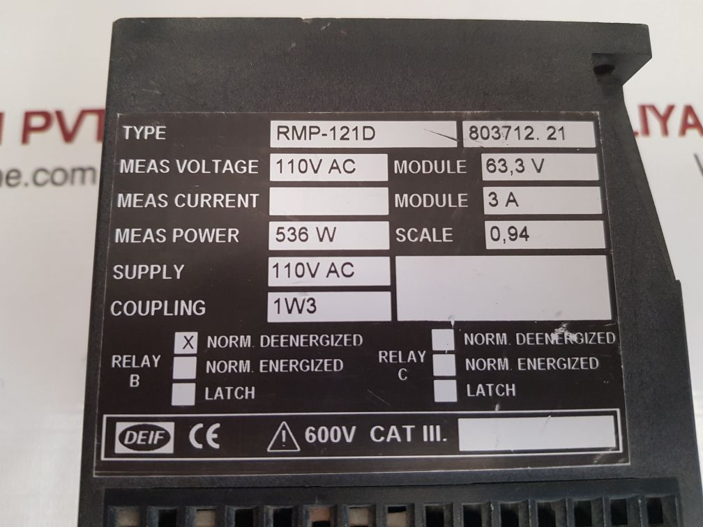 Deif rmp-121d reverse power relay 803712.21