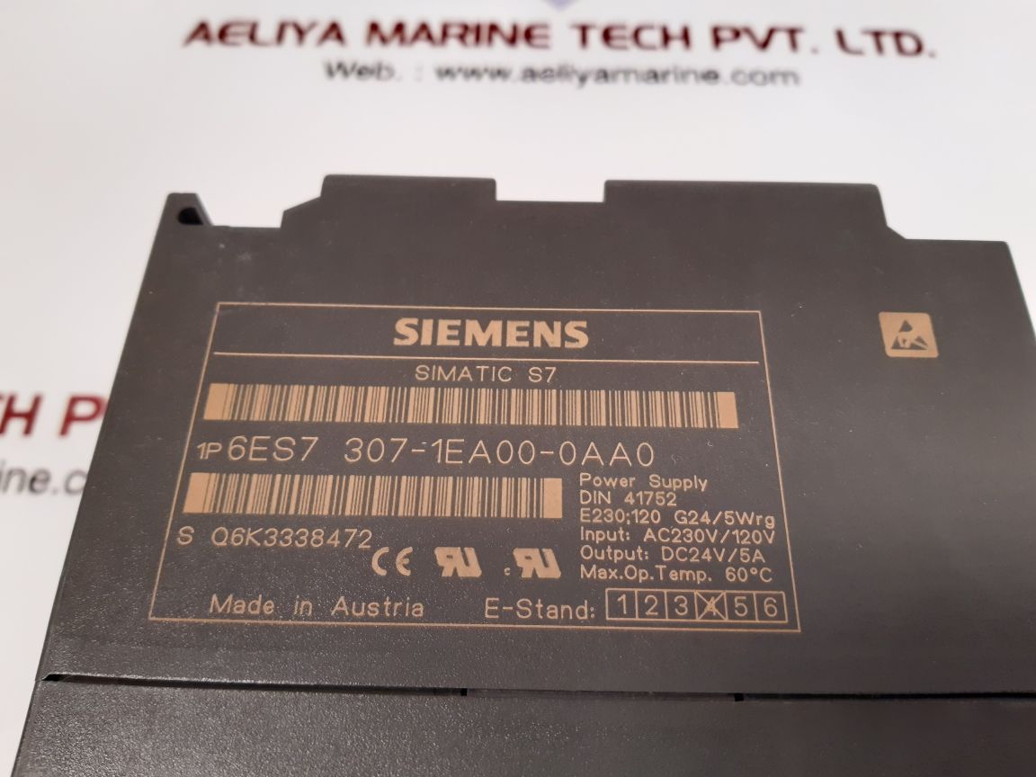 Siemens 6es7 307-1ea00-0aa0 power supply