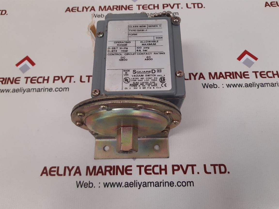 Square d class 9016 gaw-1 series c vacuum switch