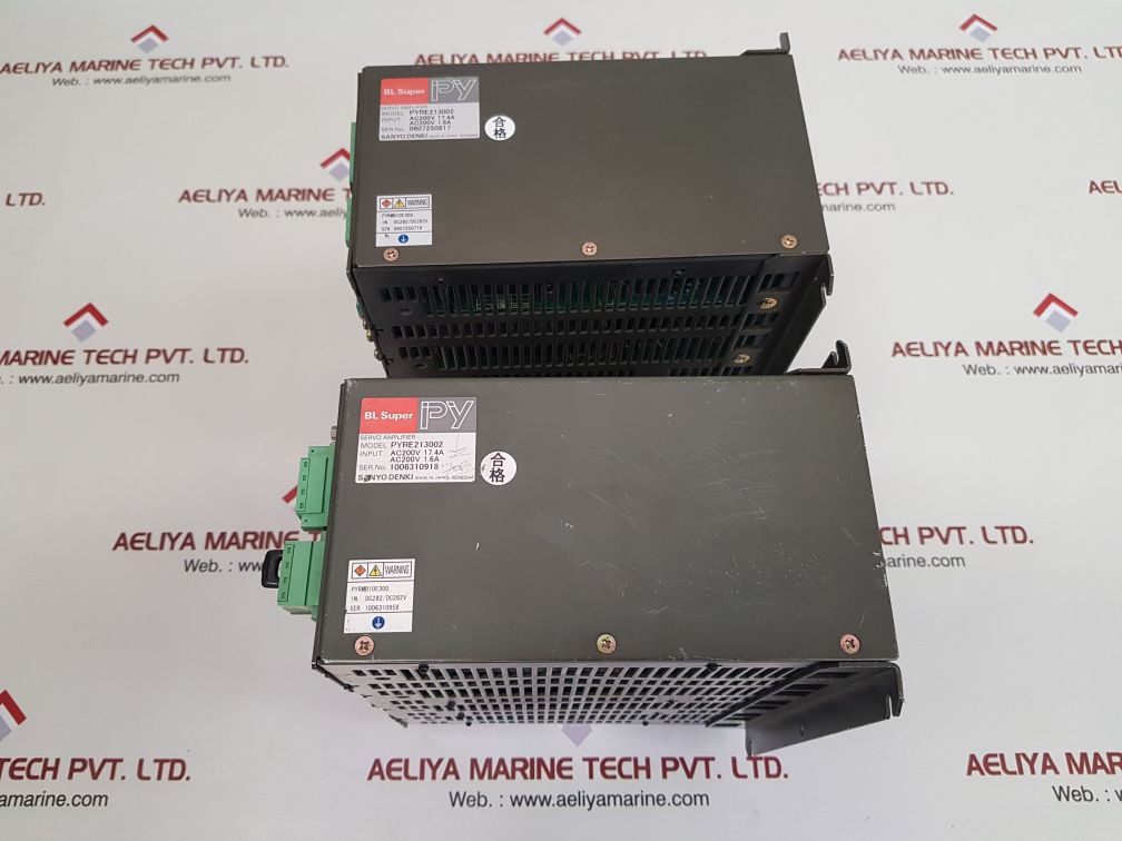 Sanyo denki pyre213002 servo amplifier ac200v 17.4a