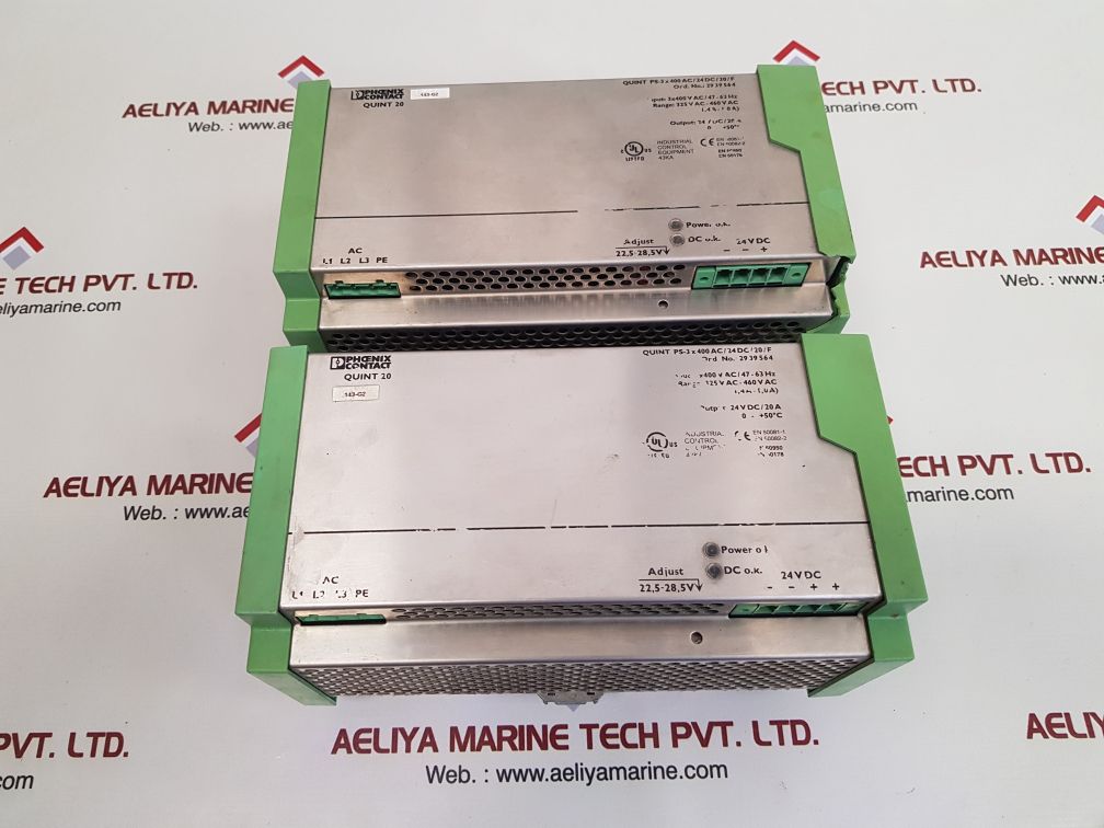 Phoenix contact quint-ps-3x400ac/24dc/20/f power supply