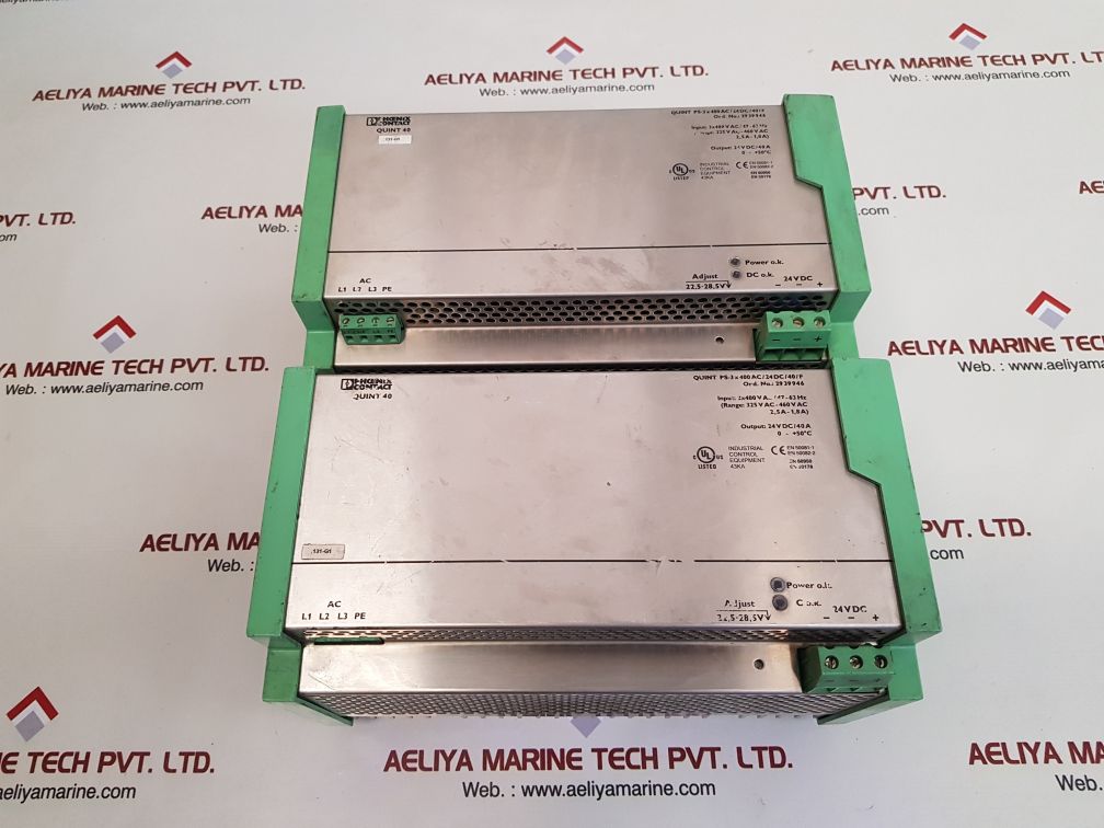 Phoenix contact quint-ps-3x400ac/24dc/40/f power suuply