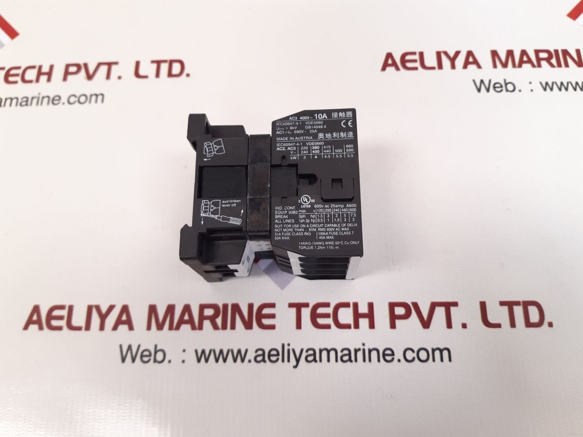 Benedikt & jager k3-10a00-40 contactor