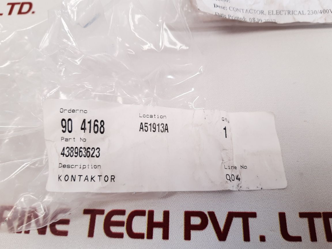 Benedikt & jager k3-10a00-40 contactor
