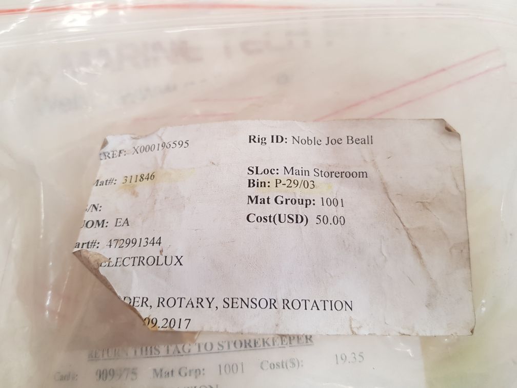 Electrolux 472991344 rotation sensor