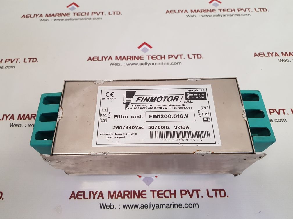 Finmotor fin1200.016.v line filter