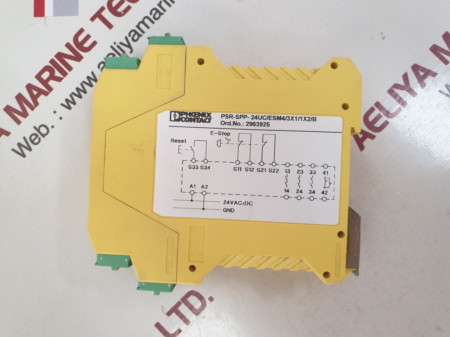 Phoenix Contact Psr-spp- 24Uc/Esm4/3X1/1X2/B Safety Relay 2963925