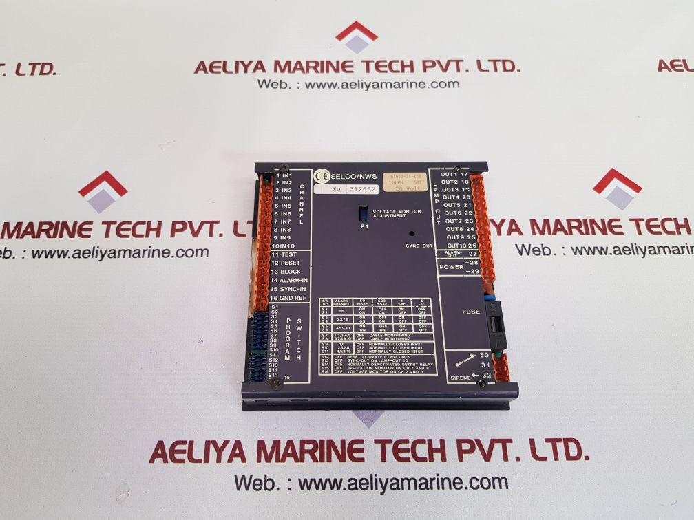 Selco m1000-24-10b alarm annunciator unit Used