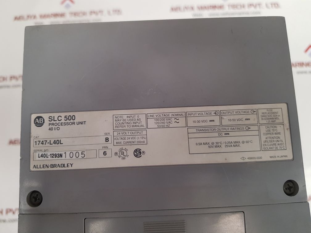 Allen-bradley 1747-l40l slc 500 processor unit
