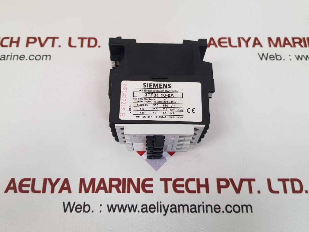 Siemens 3tf31 10-0a contactor