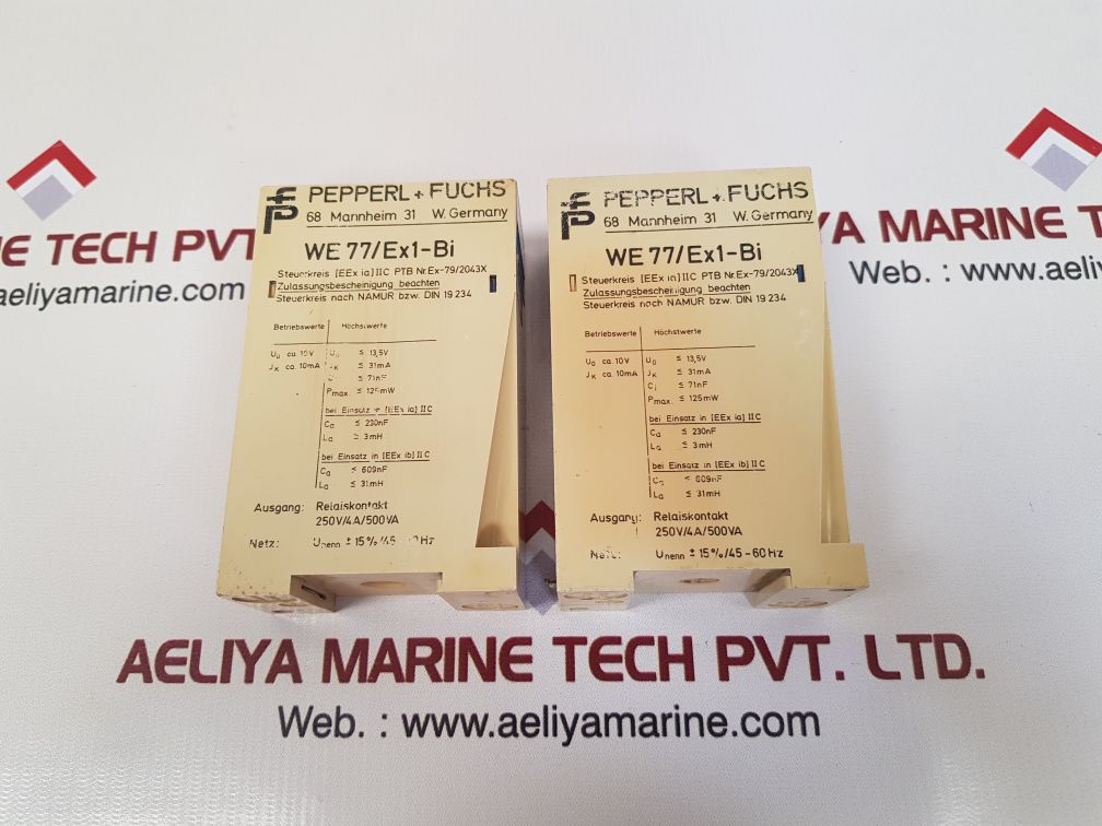 Pepperl+fuchs we77/ex1-bi switching amplifier