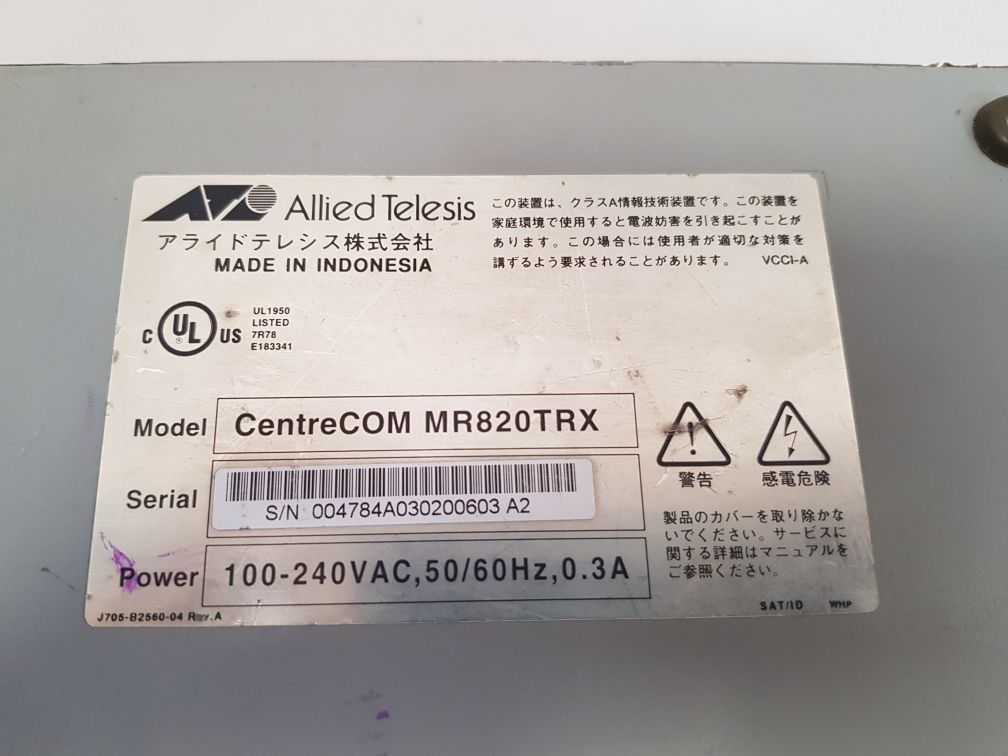 Allied telesis centrecom mr820trx ethernet multiport micro hub/repeater