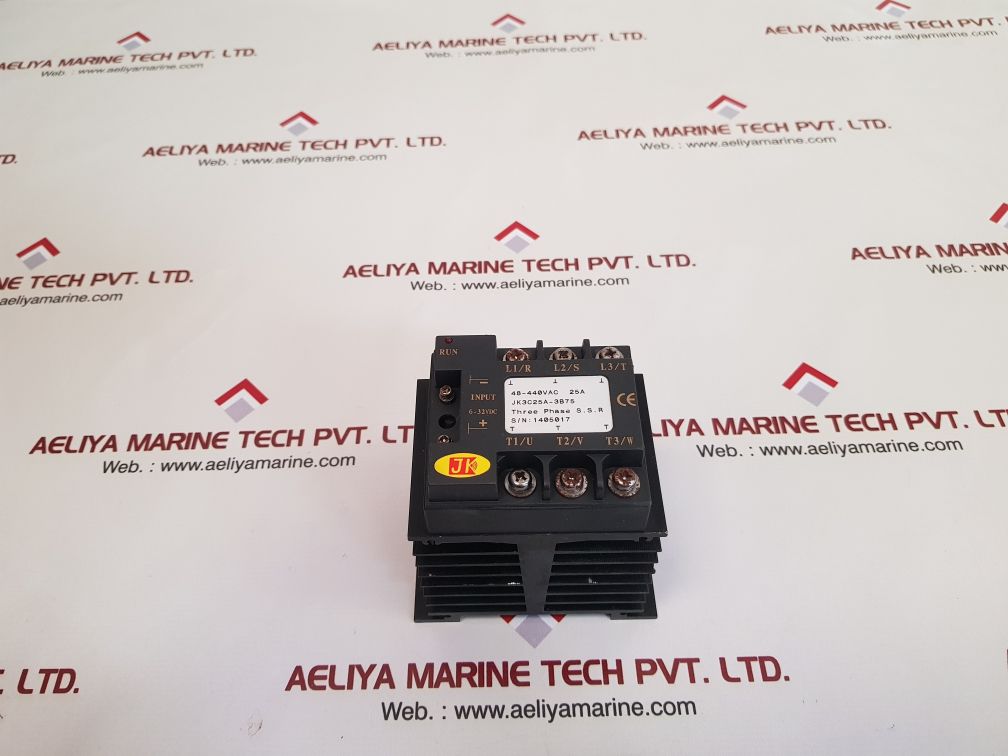 Jk three phase s.s.r jk3c25a-3b75 solid state relay