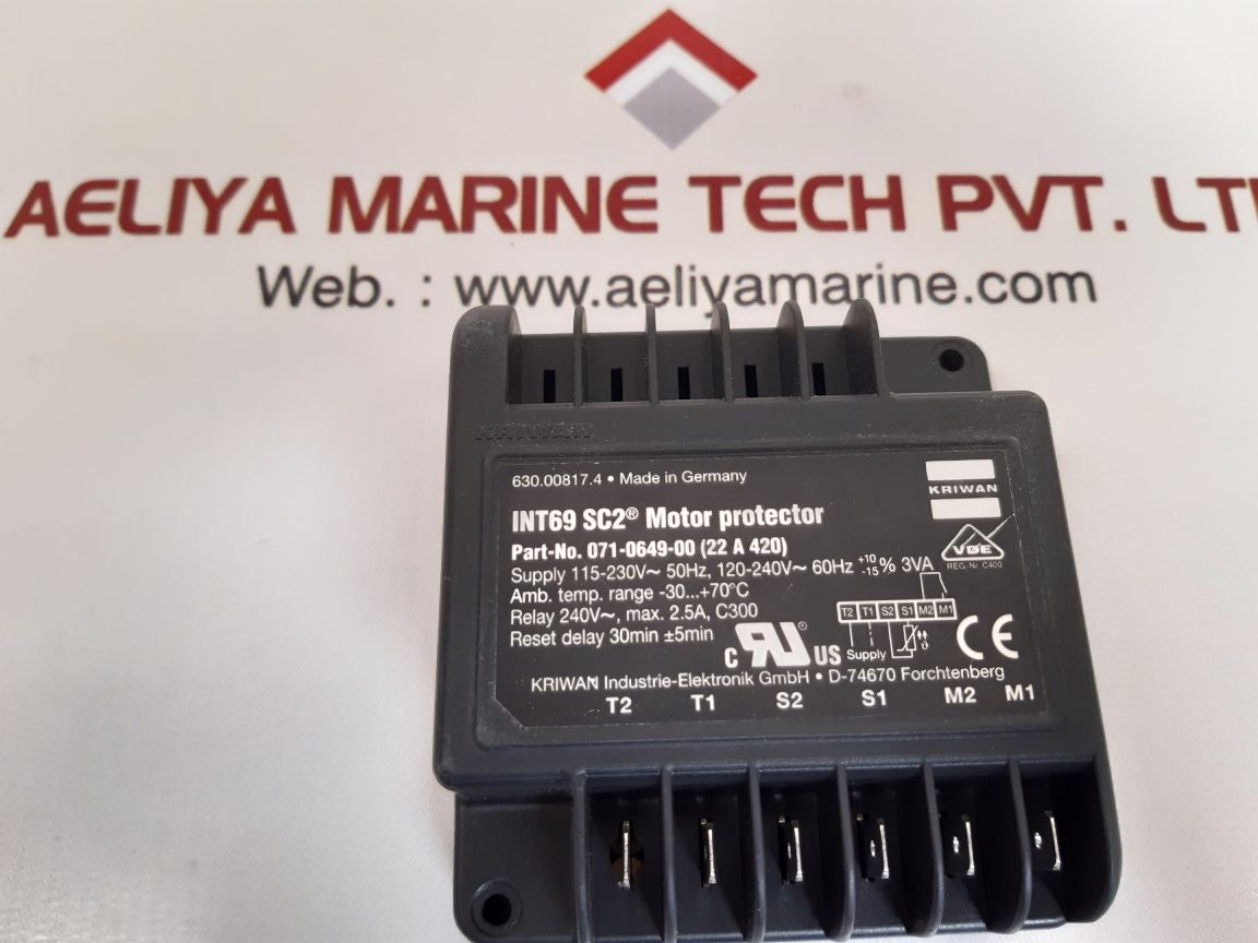 Kriwan int69 sc2 motor protector 071-0649-00