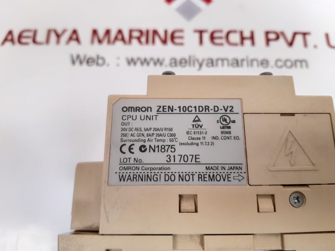 Omron zen-10c1dr-d-v2 cpu unit new