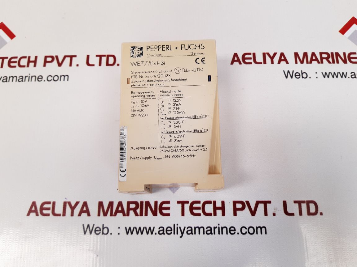 Pepperl+fuchs we77/ex1-bi switching amplifier ex-79/2043x