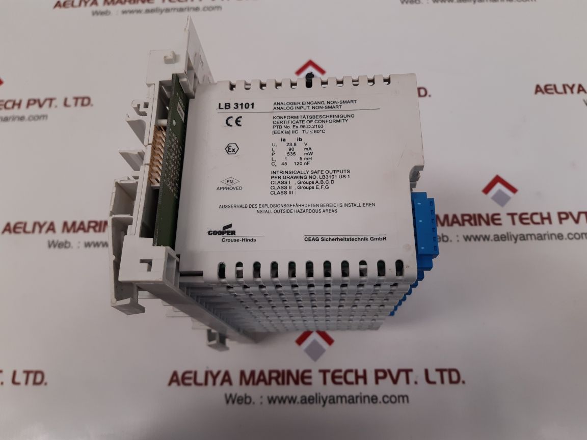 Ceag cooper lb 3101 input module with lb 9104 power supply