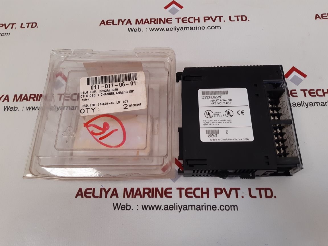 Ge fanuc ic693alg220f input analog module 4pt voltage