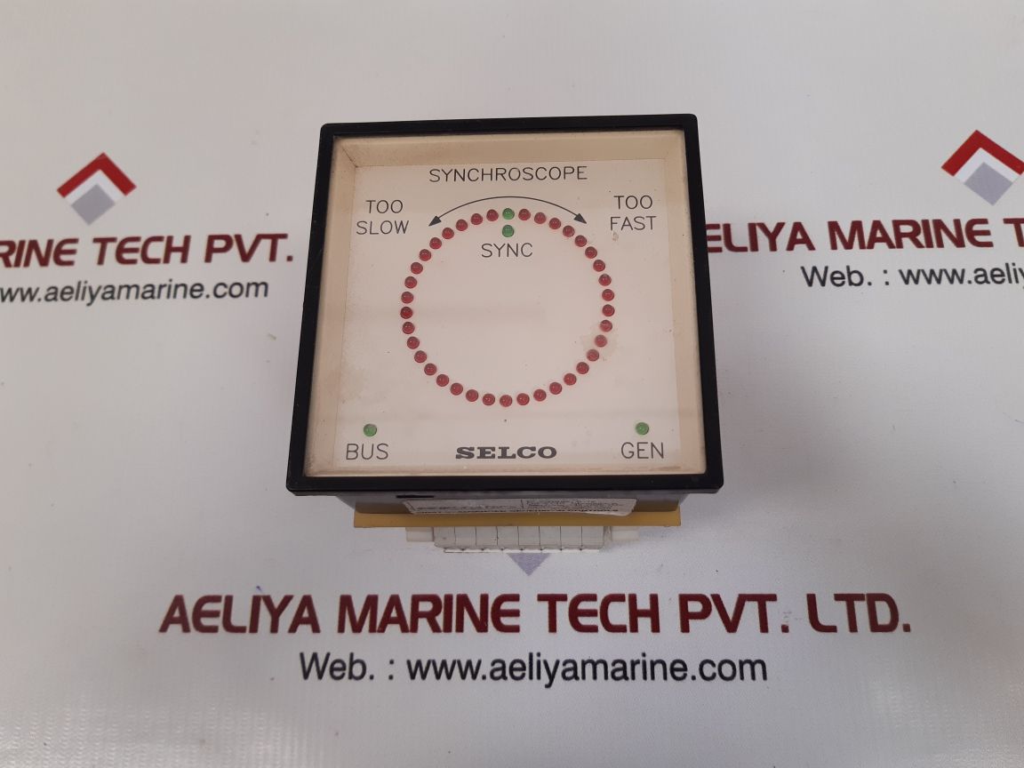 Selco m8100-34 synchroscope meter