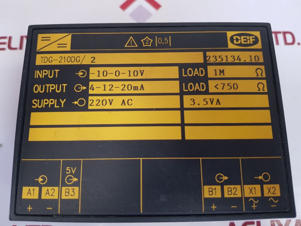 Deif tdg-210dg/2 insulation amplifier
