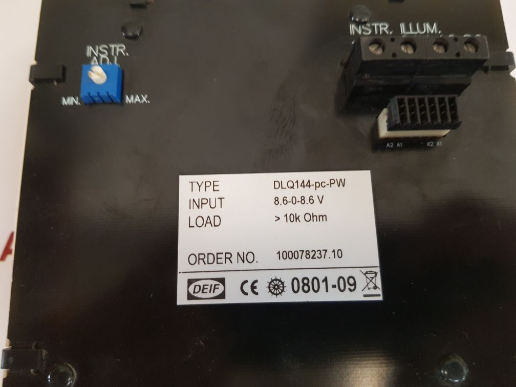Deif dlq144-pc-pw rpm meter