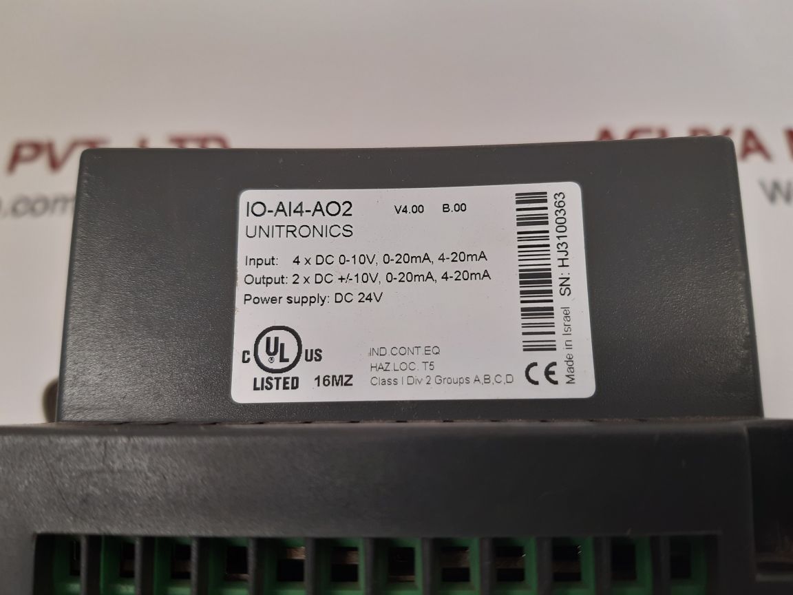 Unitronics io-ai4-ao2 i/o expansion module