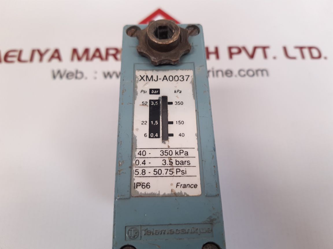 Telemecanique xmj-a0037 pressure switch 5.8-50.75 psi
