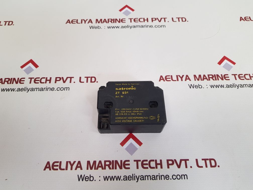Satronic zt 931 ignition transformer