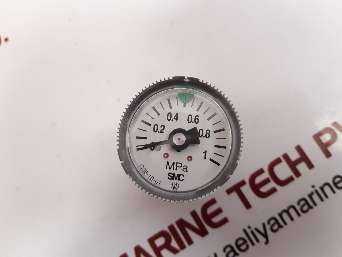 Smc g36-10-01 pressure gauge 0 to 1 mpa