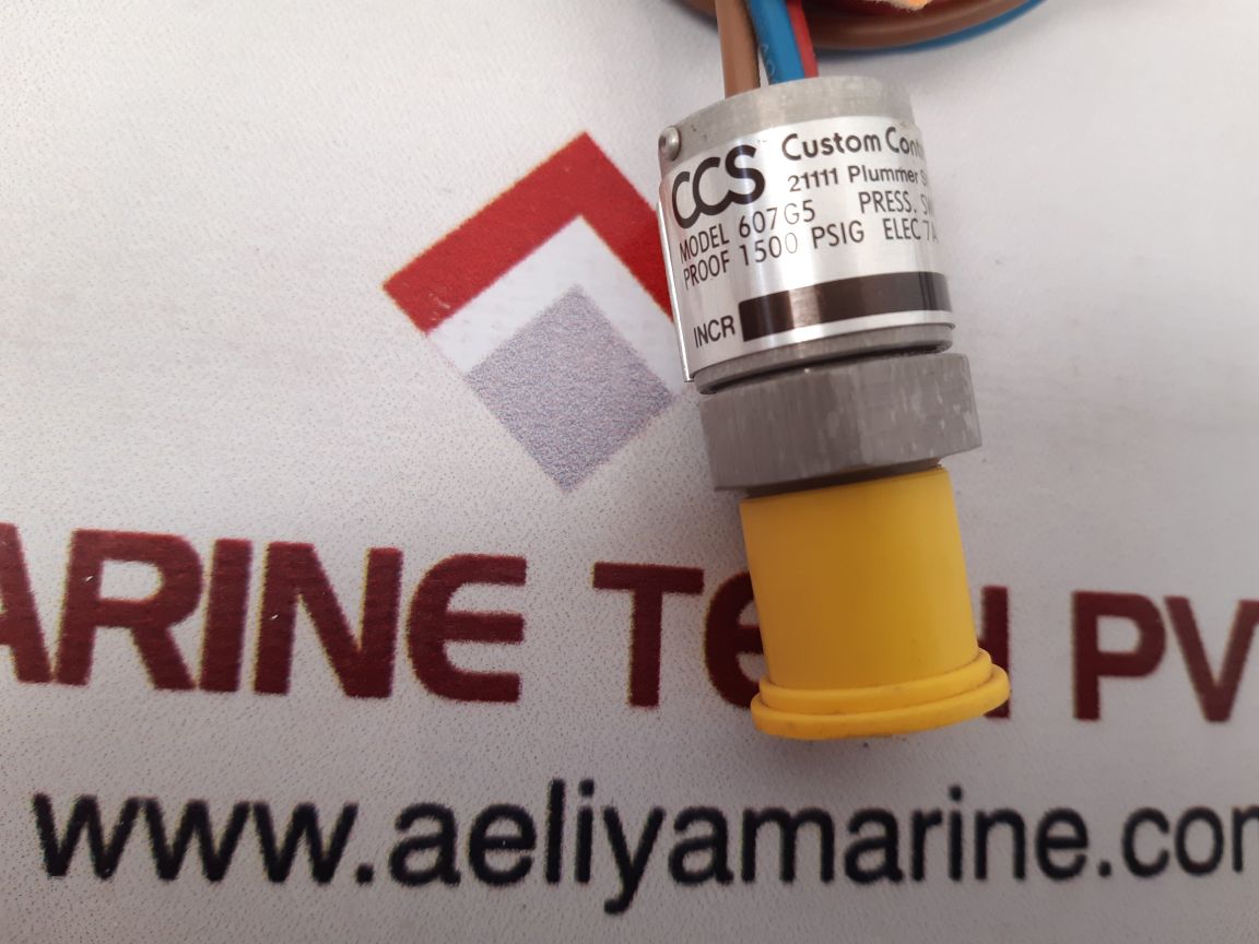 Custom control 607g5 pressure switch