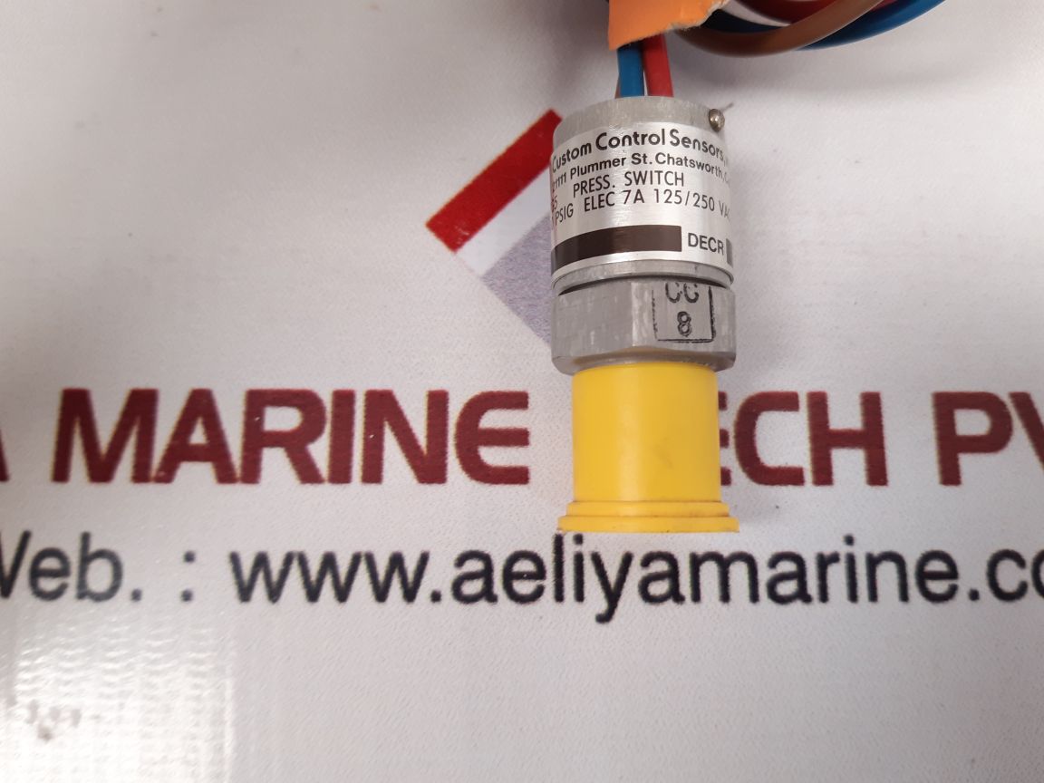 Custom control 607g5 pressure switch