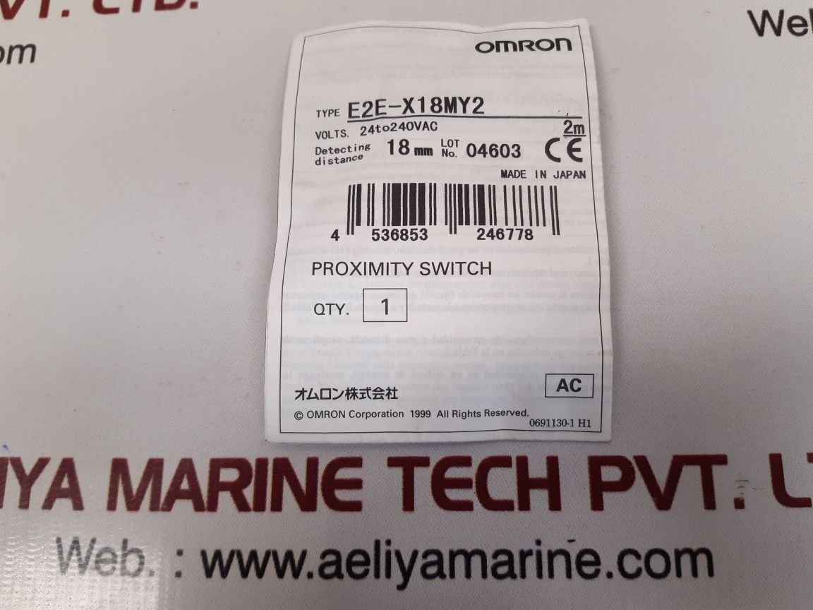 Omron e2e-x18my2 proximity switch