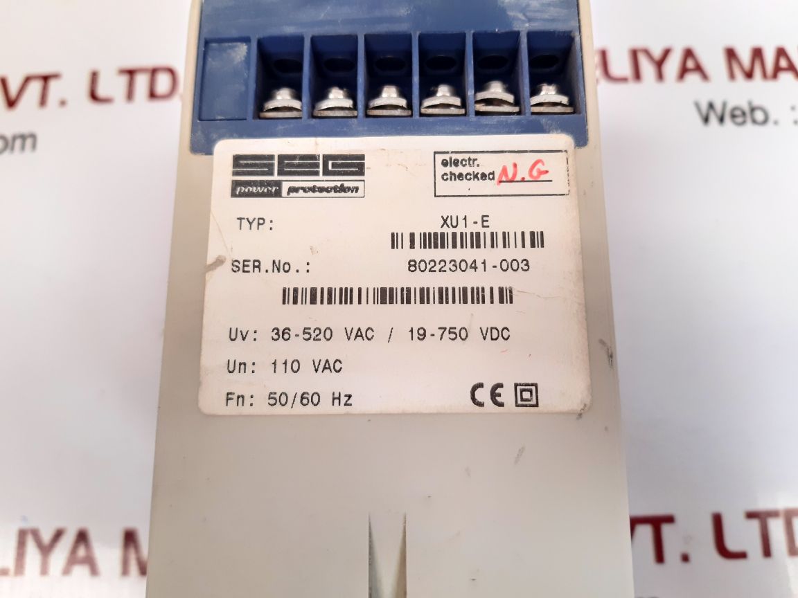 Seg power protection xu1-e relay