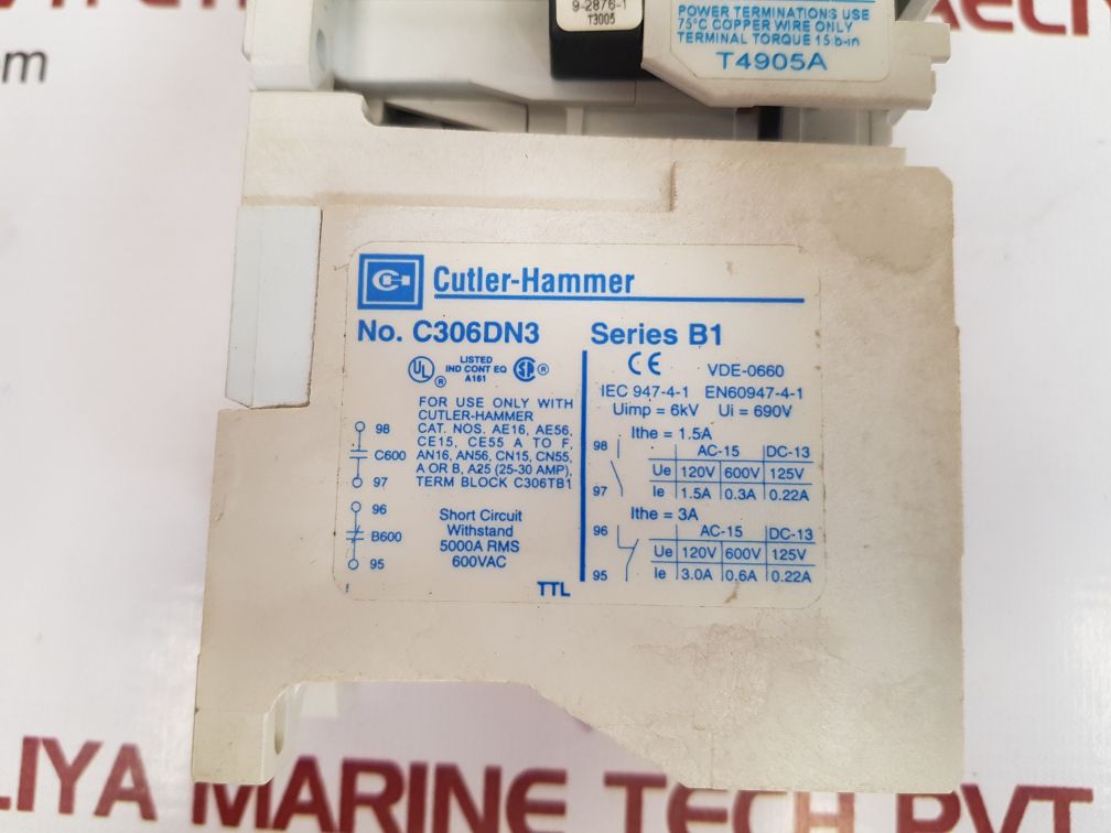 Cutler-hammer ae16en0 starter ser.e