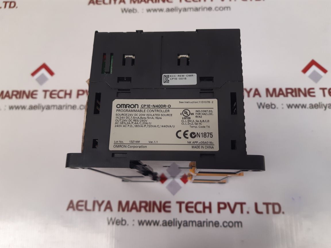 Omron cp1e-n40dr-d programmable controller
