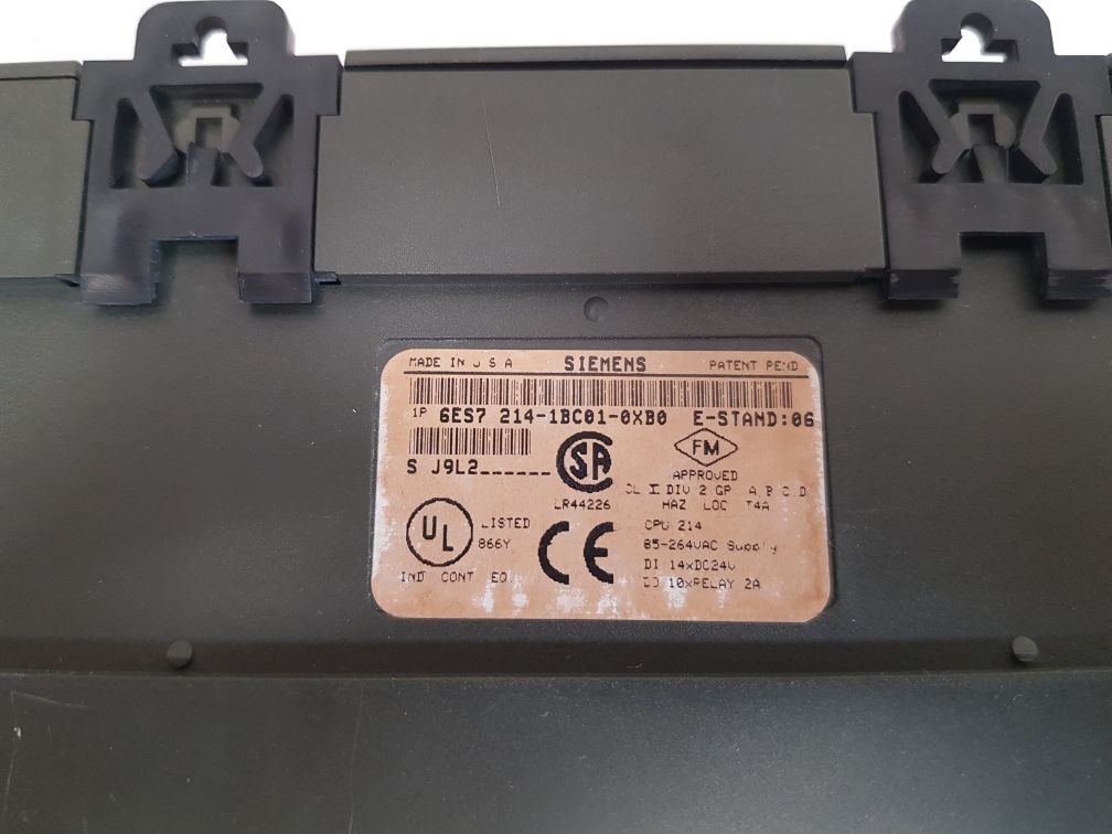 Siemens simatic s7-200 6es7 214-1bc01-0xb0 plc module e-stand: 06