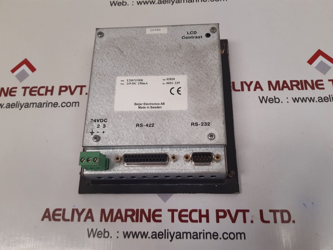 Beijer e200/york 02820 operator interface hmi