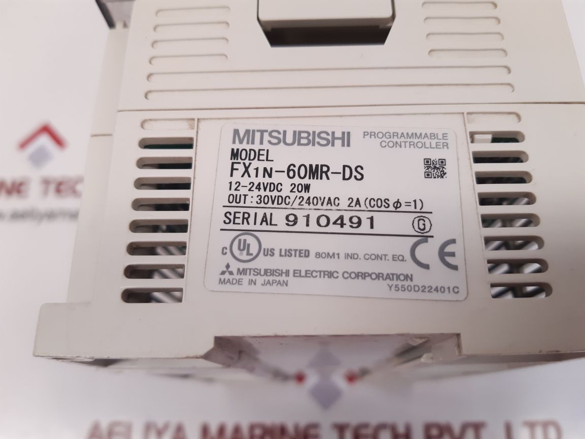 Mitsubishi fx1n-60mr-ds programmable controller